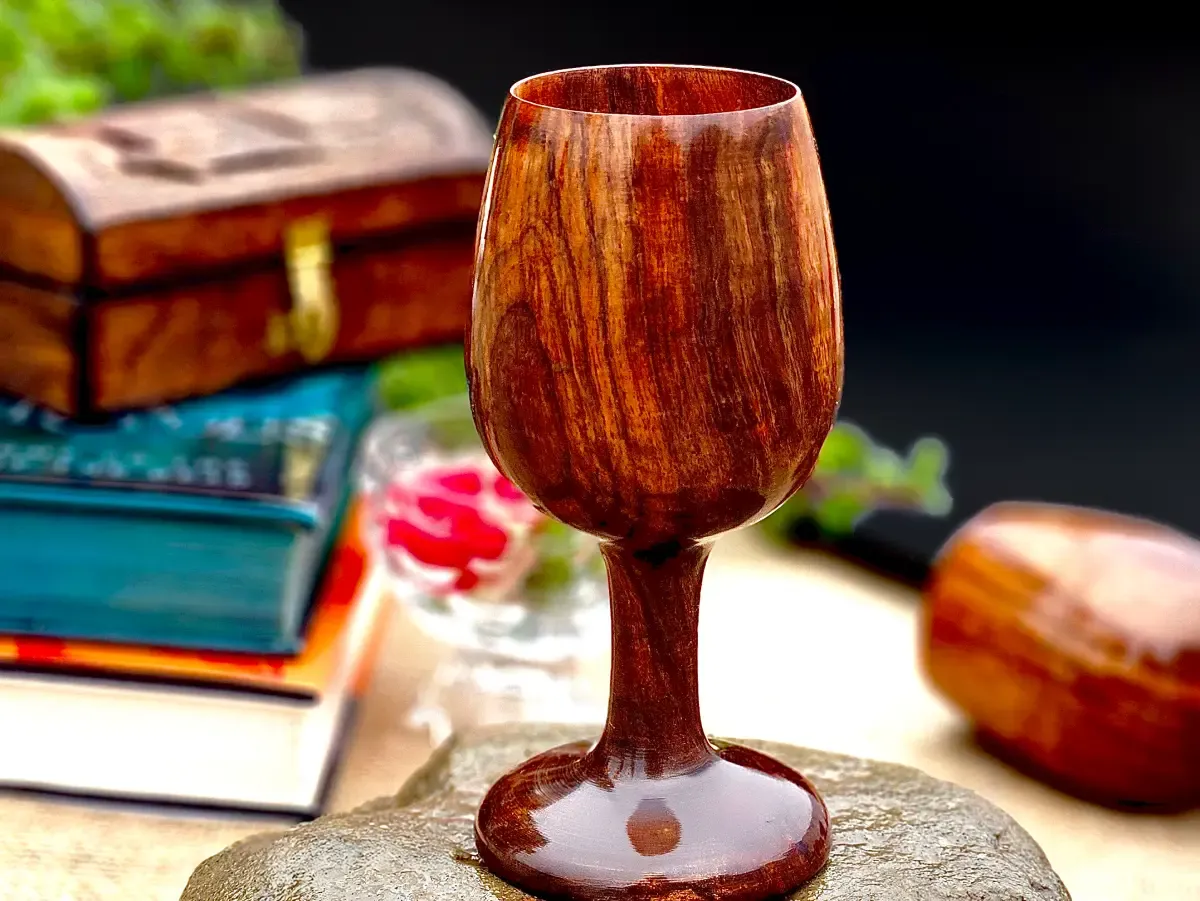 this is the beautiful and best handcrafted wooden wine glass, best handcrafted wine giblet for wine lovers. Buy world's best handcrafted wine glass or wine goblet on www.agrrro.com. This is the best way to enjoy wine your loved ones.